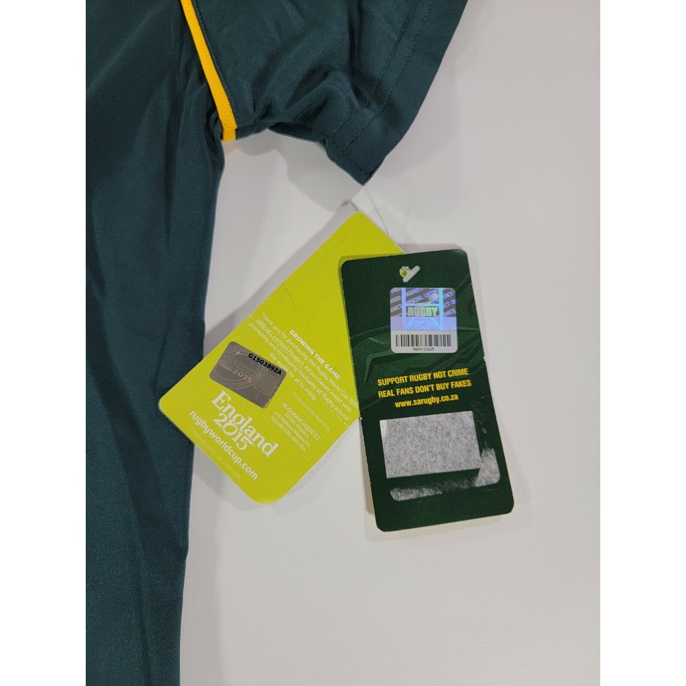 South Africa SA Rugby Youth‎ XXL Home Embroider Jersey Springboks World Cup 2015 - Picture 5 of 9
